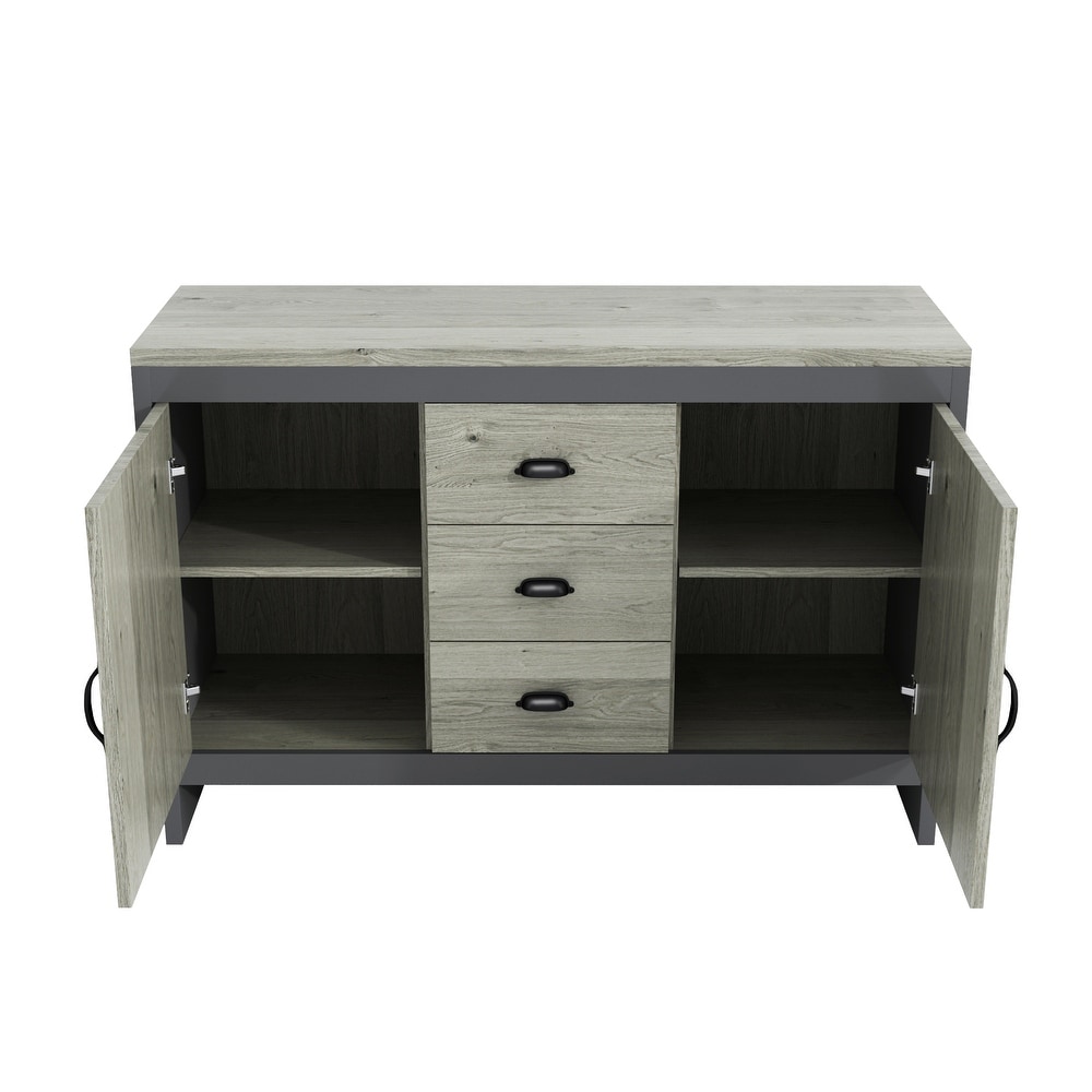 Gray Storage cabinet with drawers