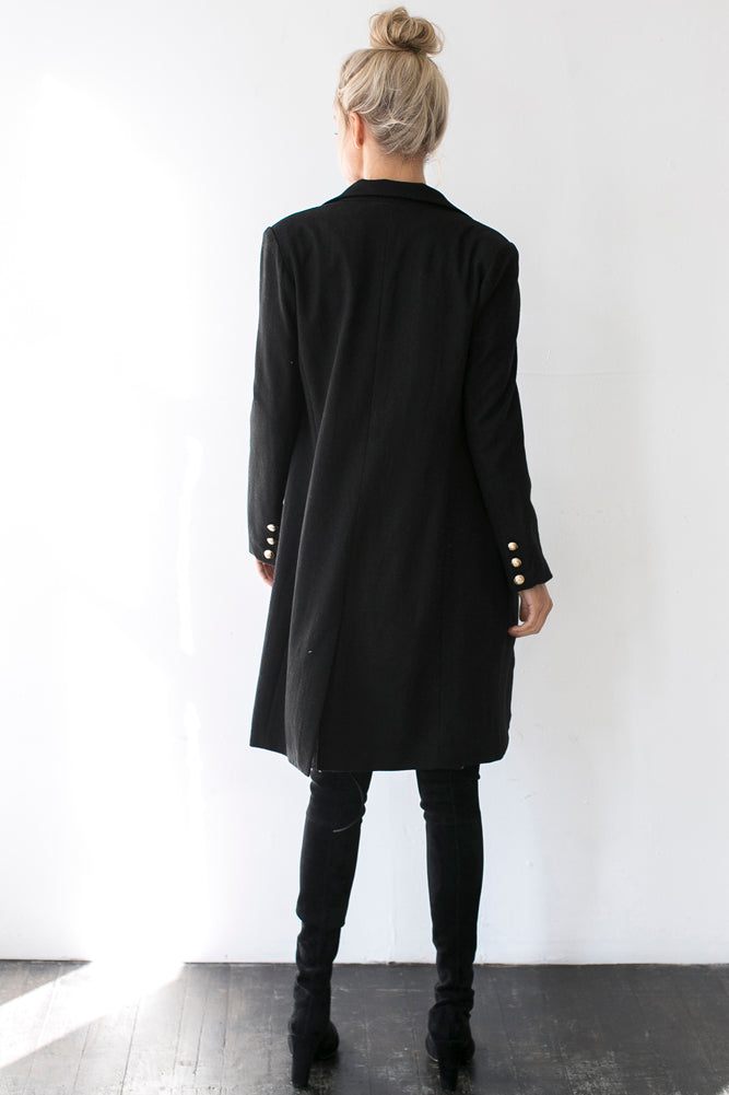 Night Sky Coat Black