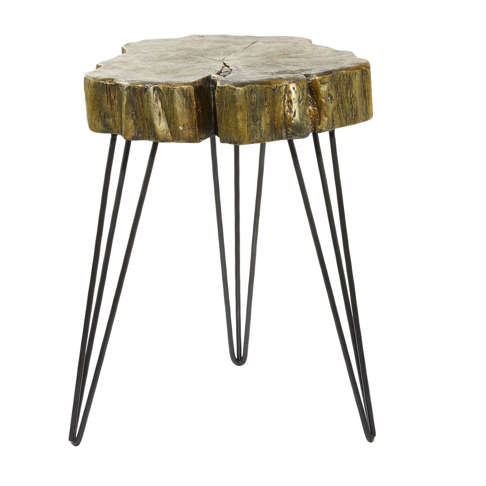 Polystone Modern Accent Table 26 x 19 x 19