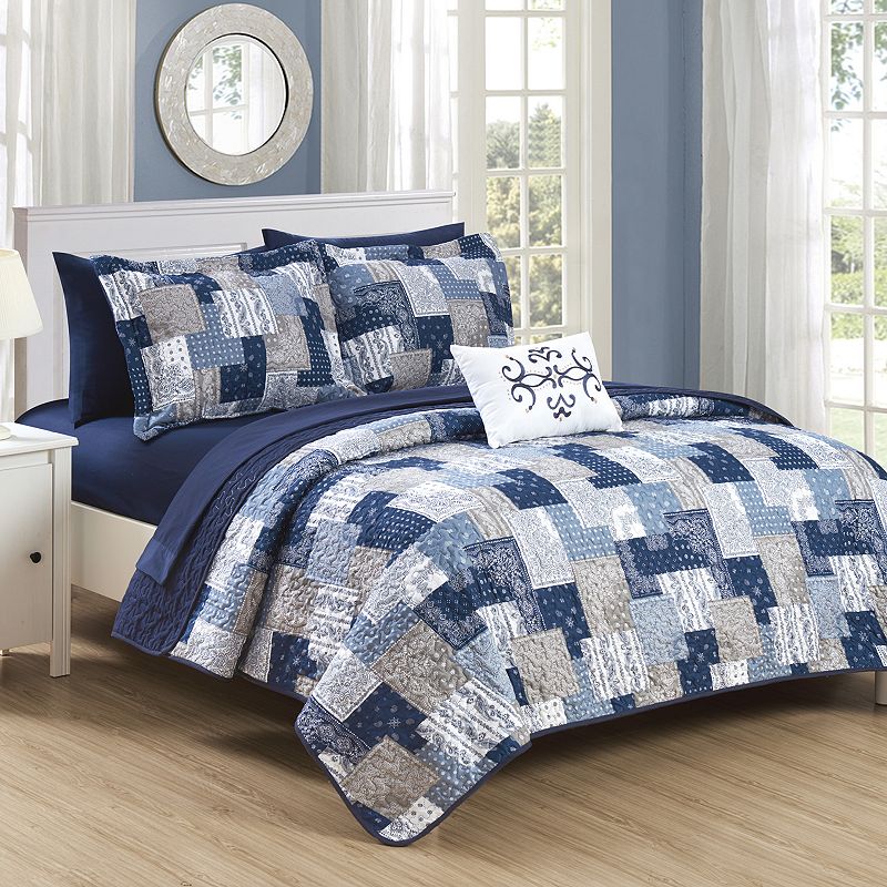 Chic Home Eliana Quilt Set with Sheets