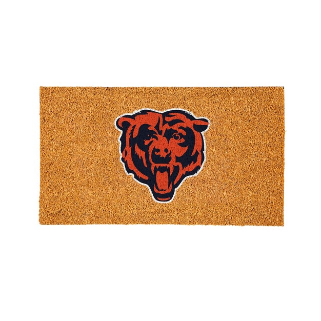 Evergreennflchicago Bears Logo Natural Coir 28 X 16 Inches Indoor Outdoor Doormat