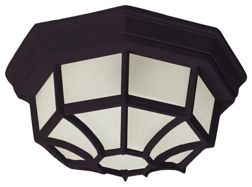 Maxim Lighting Crown Hill 2 Light Outdoor Ceiling Mount   Transitional   Outdoor Flush mount Ceiling Lighting   by Lighting World Decorators  Houzz