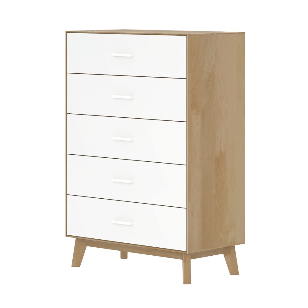 Plank and Beam Duo 5 Drawer Dresser