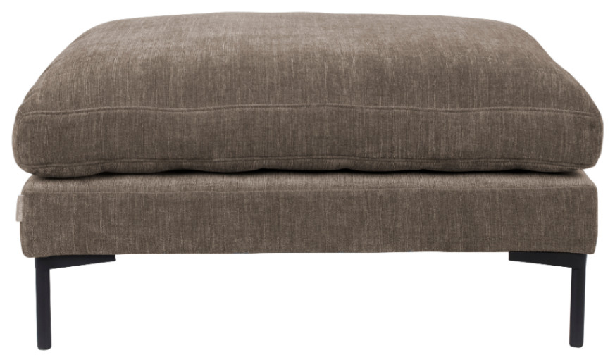 Minimalist Upholstered Hocker  Zuiver Summer   Midcentury   Footstools And Ottomans   by Oroa   Distinctive Furniture  Houzz