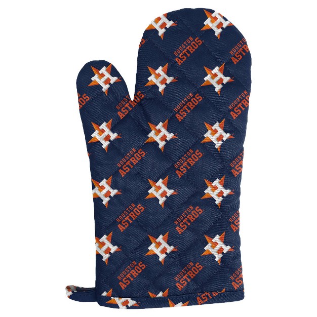 Mlb Houston Astros Apron Mitt Hat Grill Tool Set 3pc