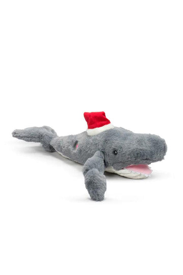 HuggleHounds Whale of a Santa Knottie Dog Toy