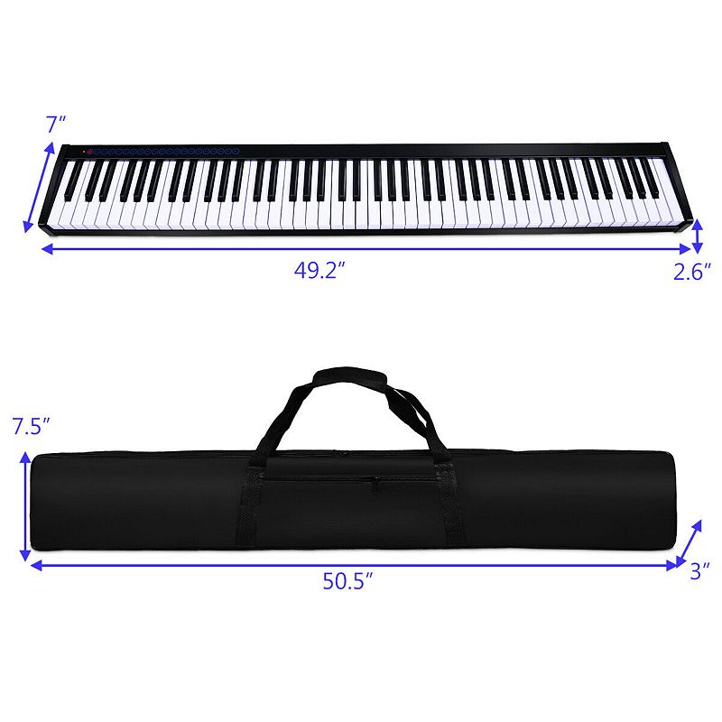 88-key Portable Electronic Piano With  Voice Function