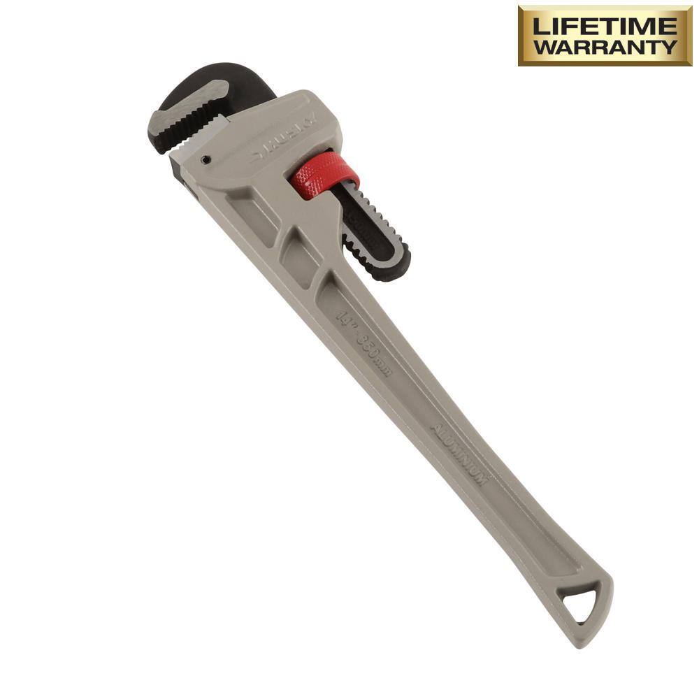 Husky 24 in. Aluminum Pipe Wrench with 2-12 in. Jaw Capacity WG-40A-24AL