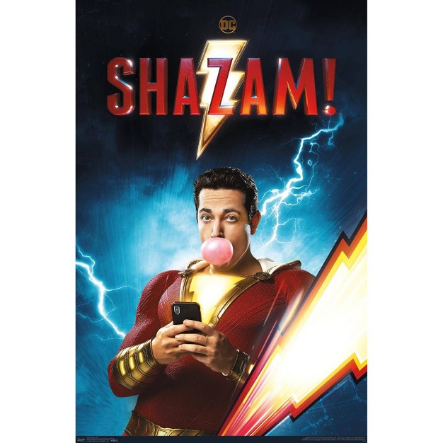 X 34 quot Dc Comics Movie Shazam Chill Unframed Wall Poster Print Trends International