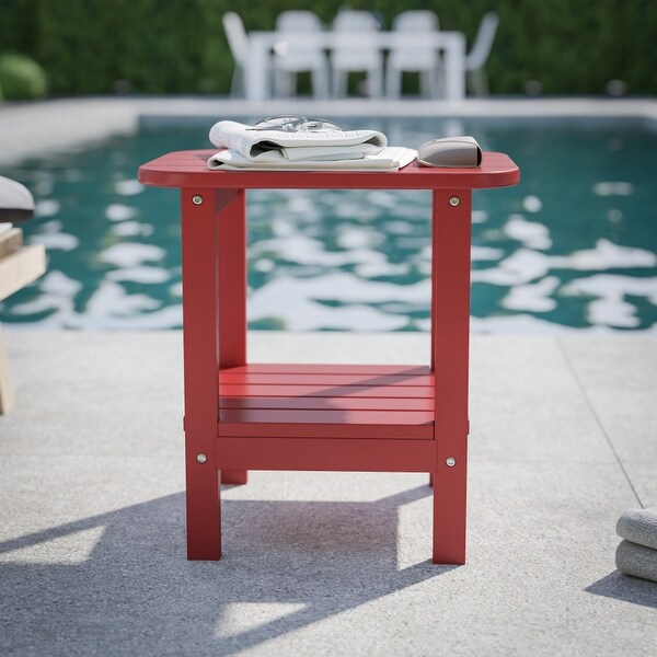 Commercial Grade AllWeather Adirondack Style Patio Side Table