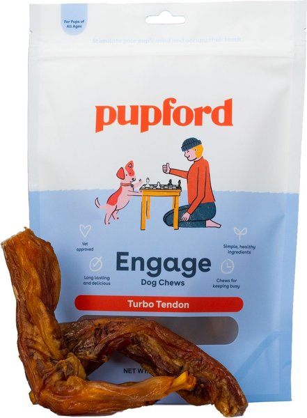 Pupford Turbo Tendon Dog Chew， 5 count