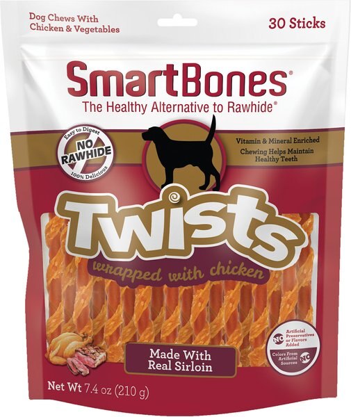 SmartBones Chicken Wrapped Sticks Sirloin Dog Treats