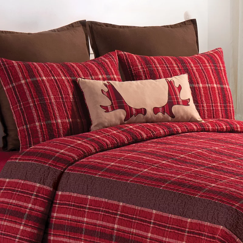 CandF Home Collin Red Quilt