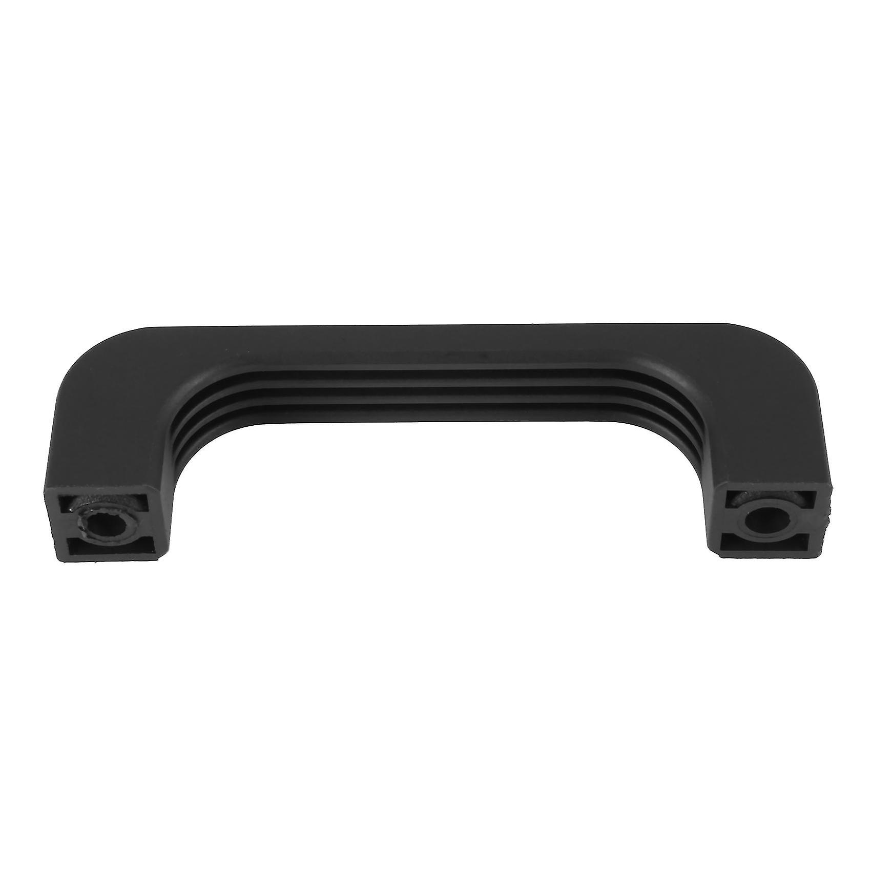 Door Cabinet Black Plastic Rectangular Pull Handle 5.2andquot;