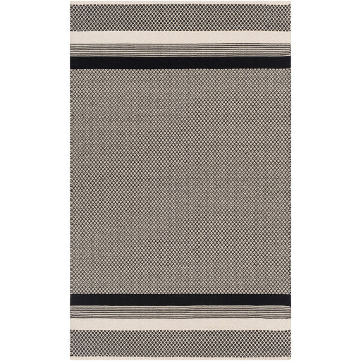 Osasuna Cotton Contemporary Black-white Rug