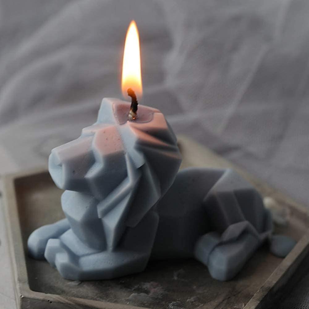 3d Geometric Lion Stencil Candle Mold Silicone Molds For Aromatherapy Candle Making Diy Handmade Soap Mold Plaster Mold Resin Mold