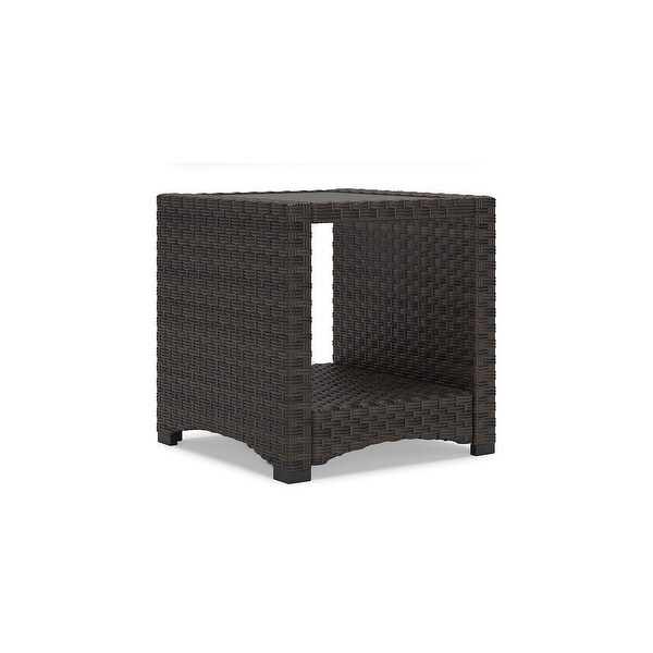 Signature Design by Ashley Windglow Brown Outdoor End Table