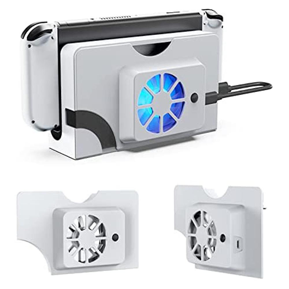 Switch Oled Accessories Cooler Base Usb Cooling Fan External Game Console Stand Heat Dissipation Fans For  Switch Oled