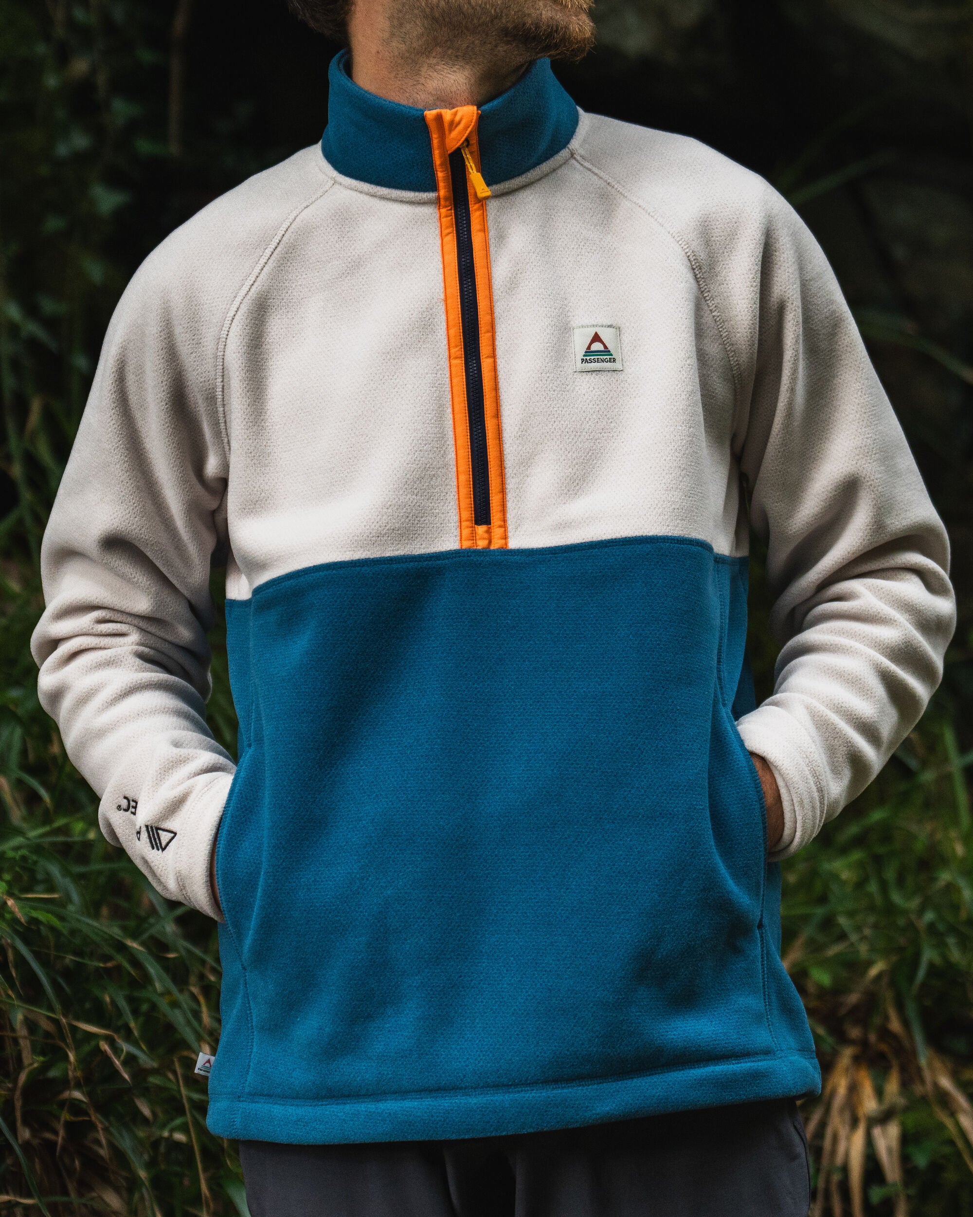 Highland Recycled Polartec® Fleece - Corsair/ Vintage White