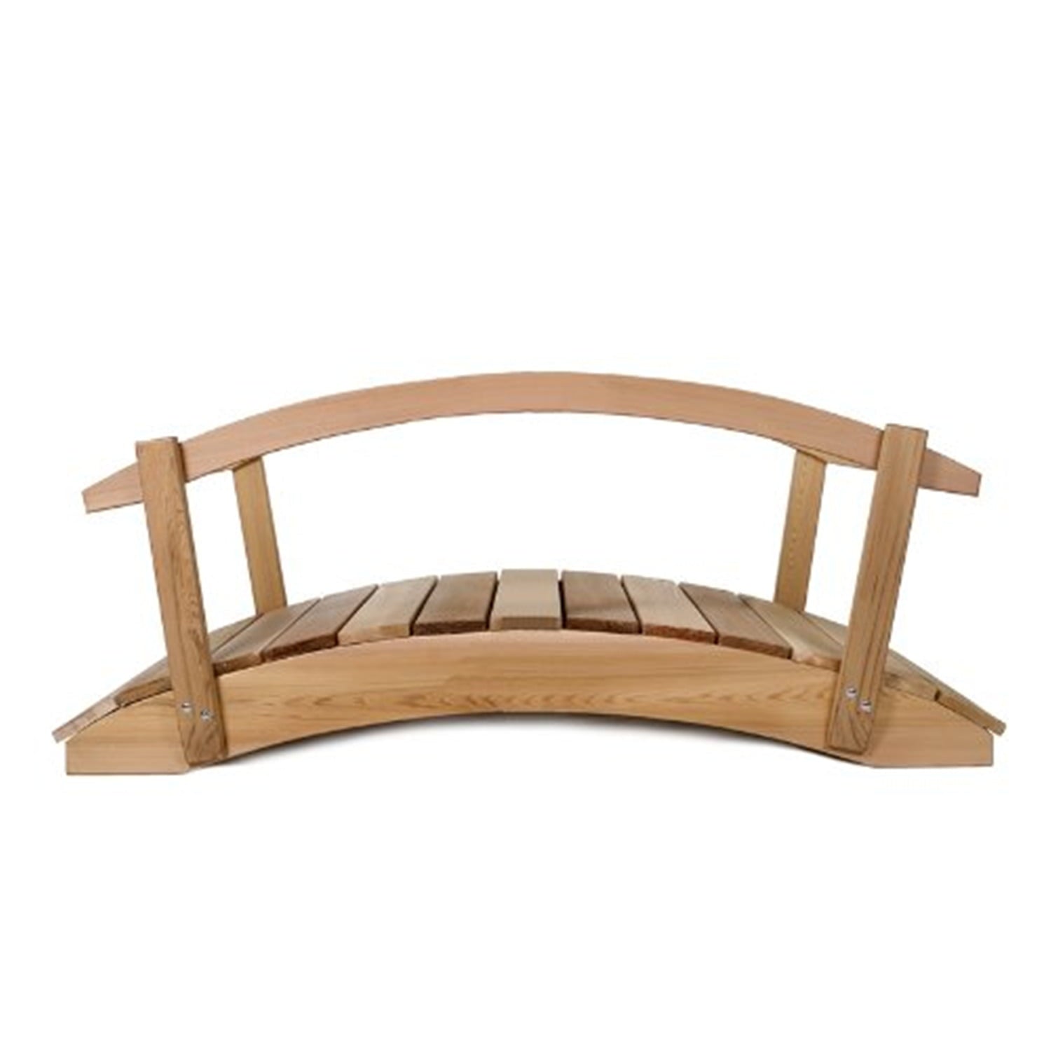 3 Ft. Cedar Garden Foot Bridge With Hand Rails