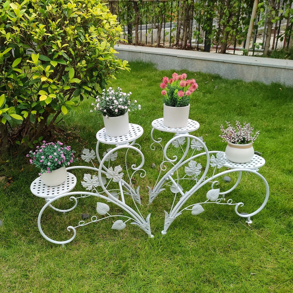 Classic Plant Stand Art Flower Pot Holder Rack Planter Outdoor Indoor