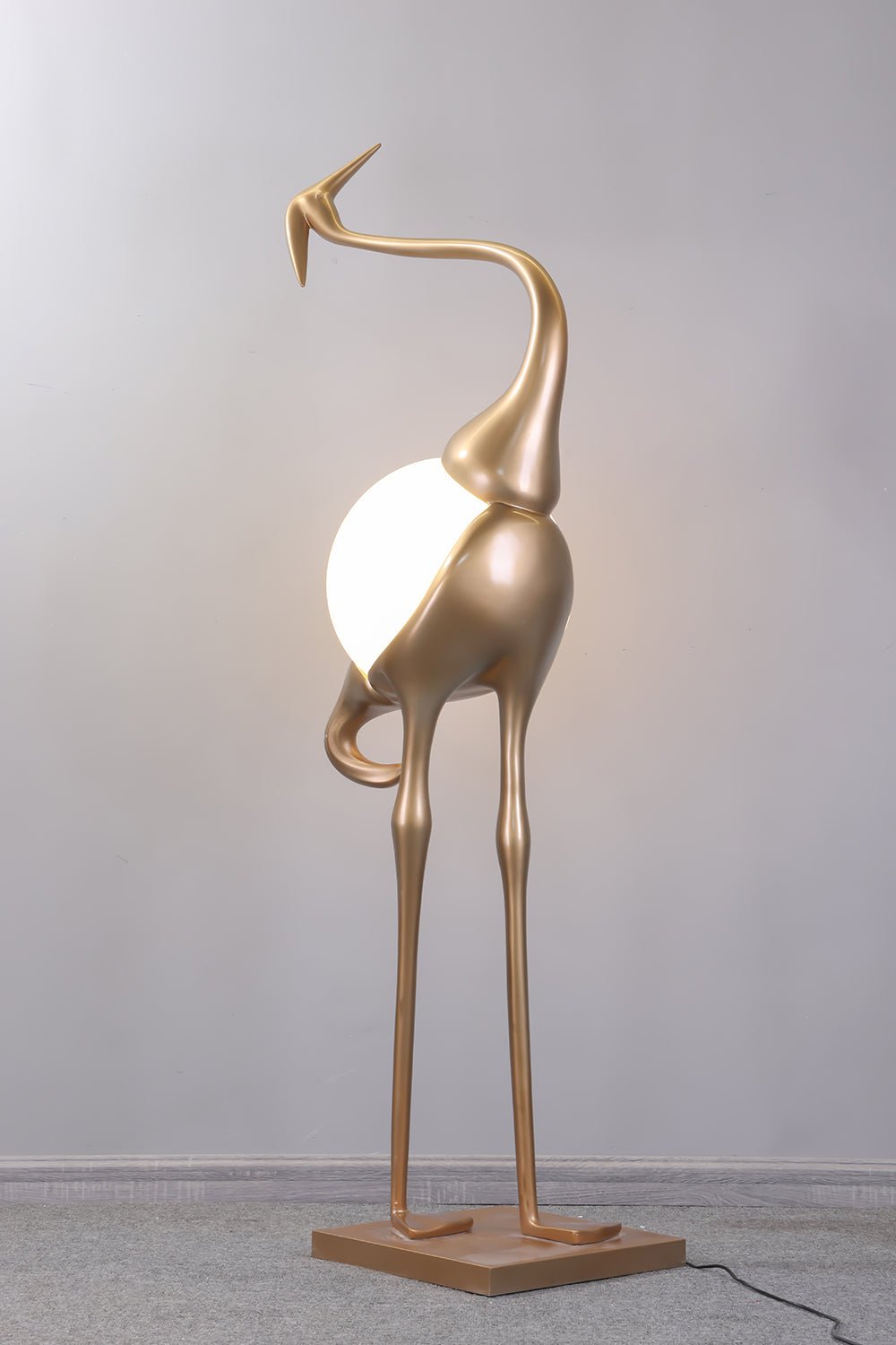 Heron Sculpture Floor Lamp