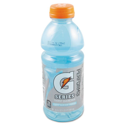 Gatorade G-Series Perform 02 Thirst Quencher， Glacier Freeze， 20 oz Bottle， 24/Carton (32486)