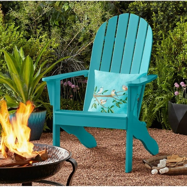 Wood Outdoor Adirondack Chair - Overstock - 36117453