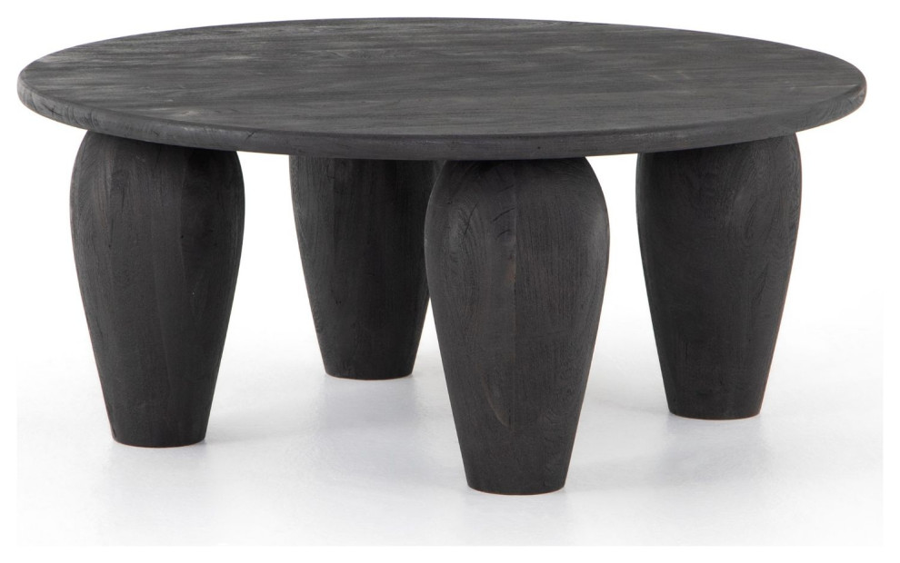 Maricopa Dark Totem Coffee Table   Transitional   Coffee Tables   by Zin Home  Houzz