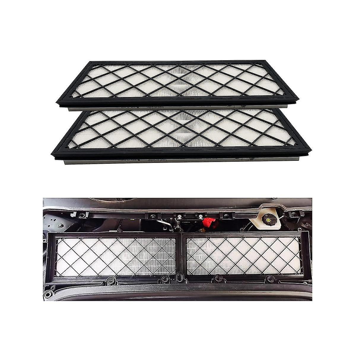 Car Cabin Air Filter Hepa Air Intake Filter Replacement With Tool Kit Activated Carbon For Model Y