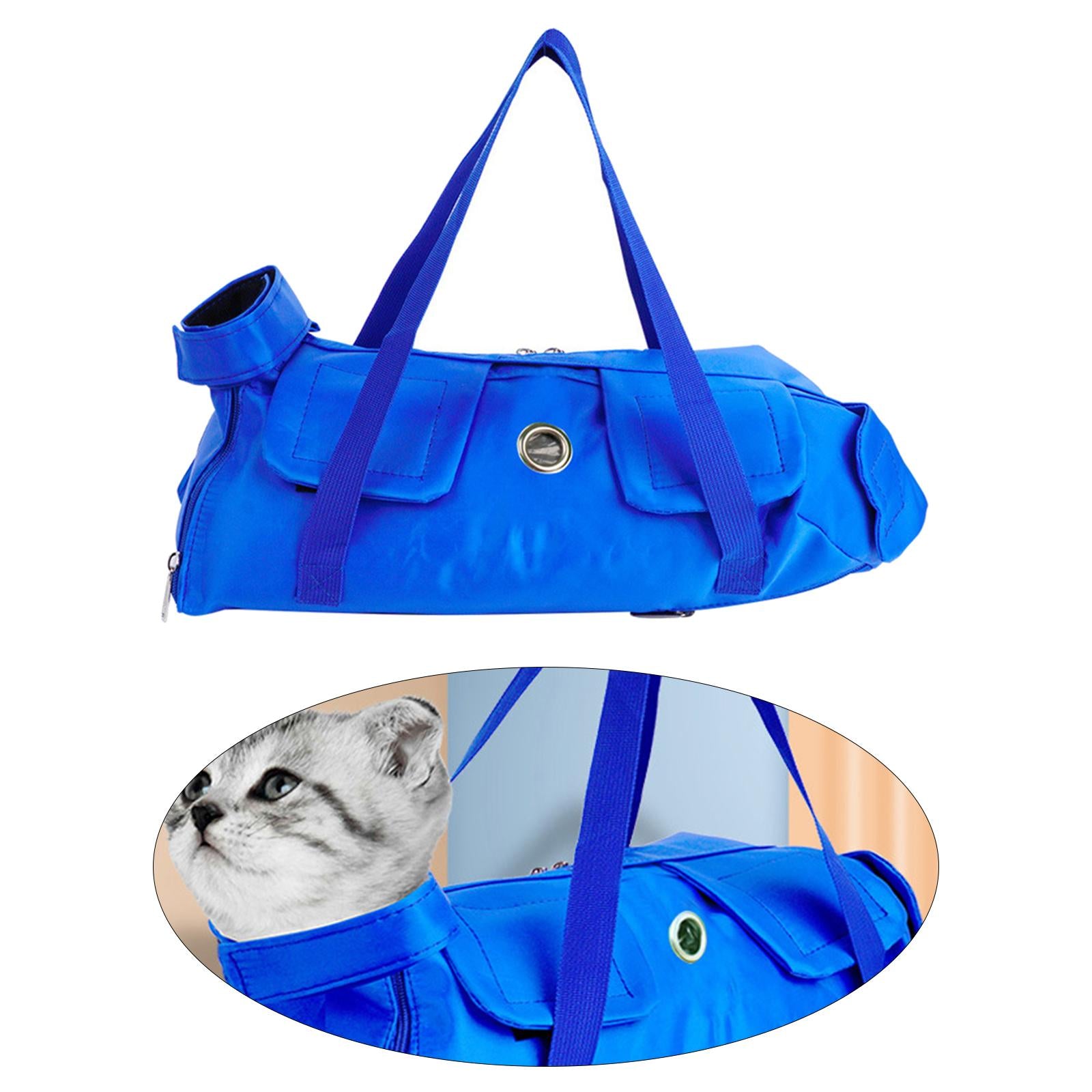 Cat Grooming Bag Soft Sided Shoulder Bag Comfortable Kitten Carriers Pet Bag M