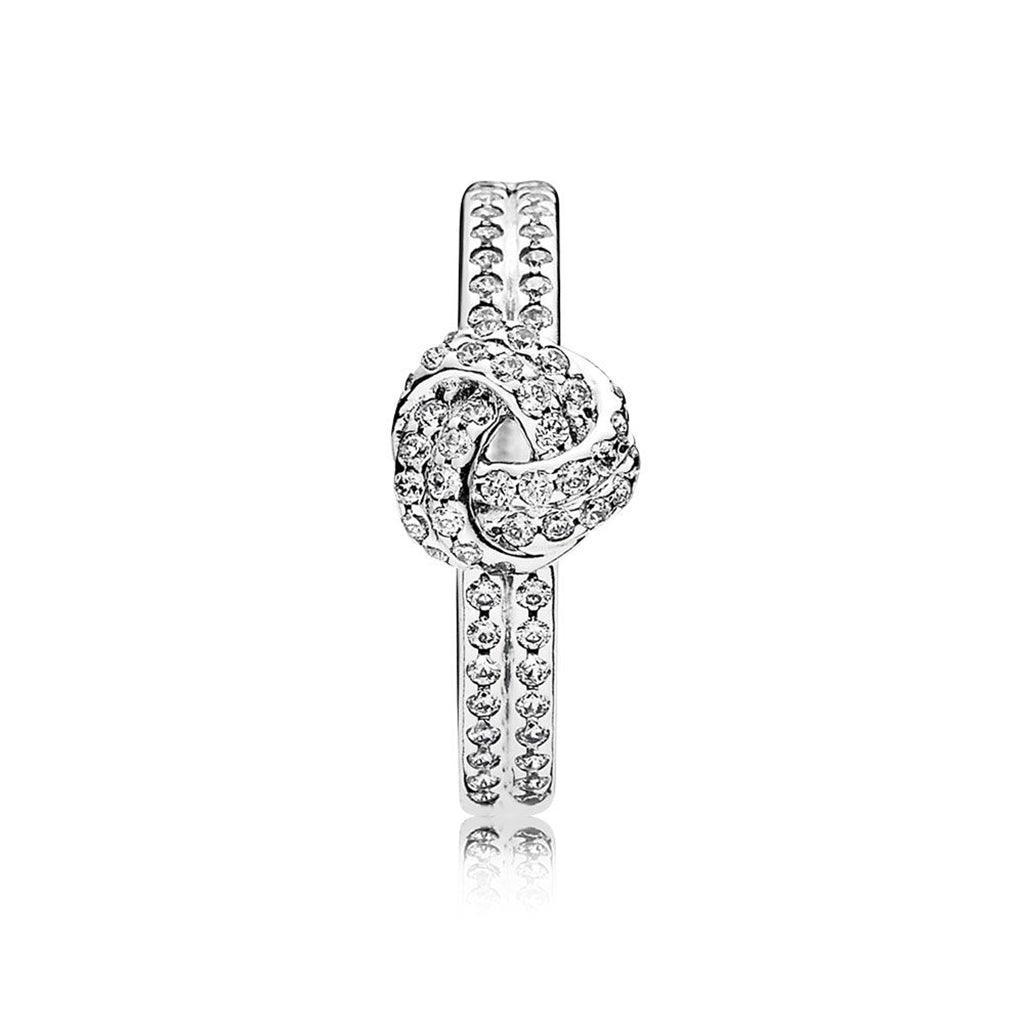 PANDORA  Sparkling Love Knot Ring