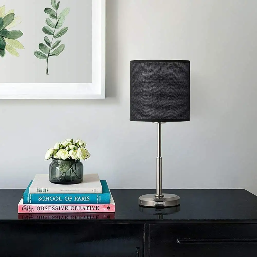 Modern Table Lamp Nightstand Desk Lamp Black - 7.1