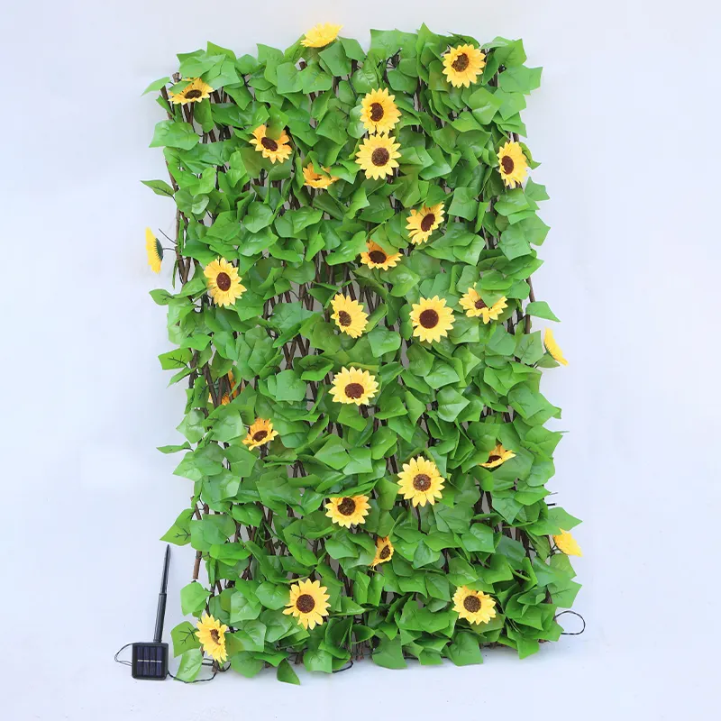 Easy to clean garden supplies green wall vertical garden led luminous pastoral retractable fence