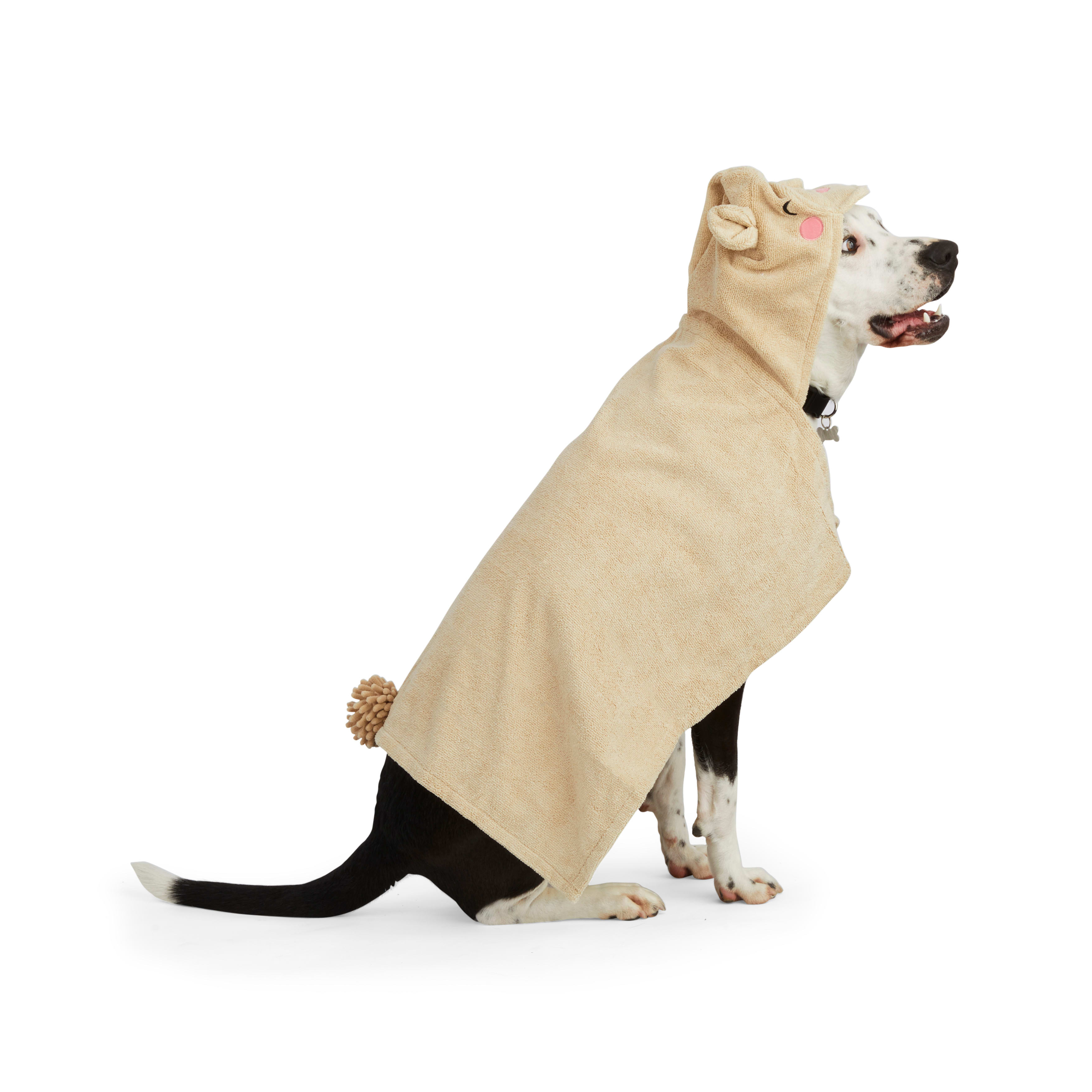 Well  Good Bear Hooded Dog Towel， Large/X-Large