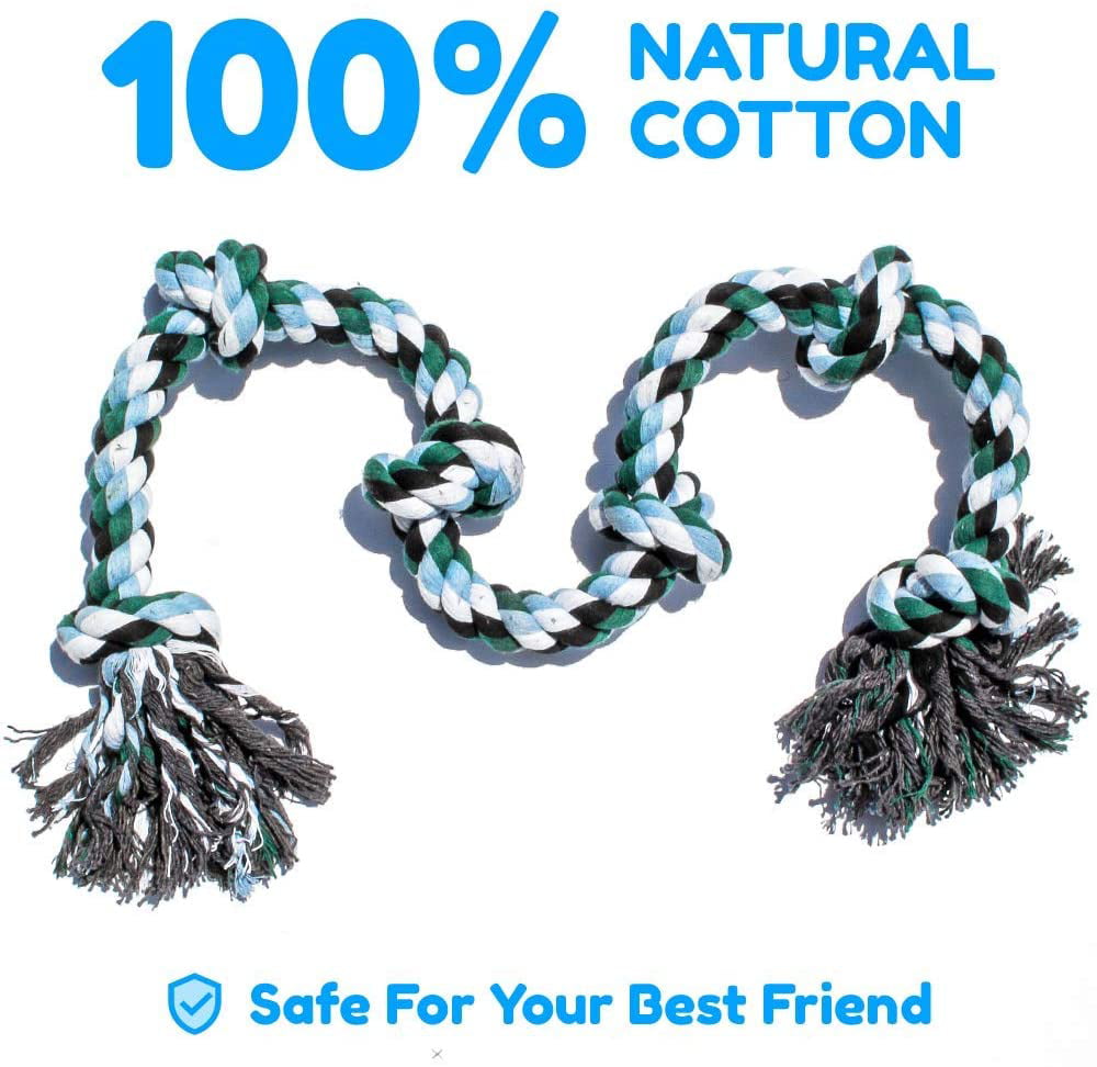 Pacific Pups Products Dog Rope Toy for Extra Large Dogs， XXL