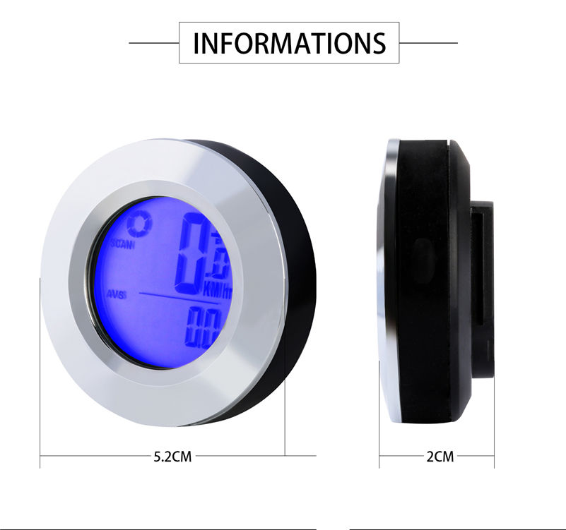 Mountain bike extension bracket wireless code table waterproof luminous speed odometer code table for riders