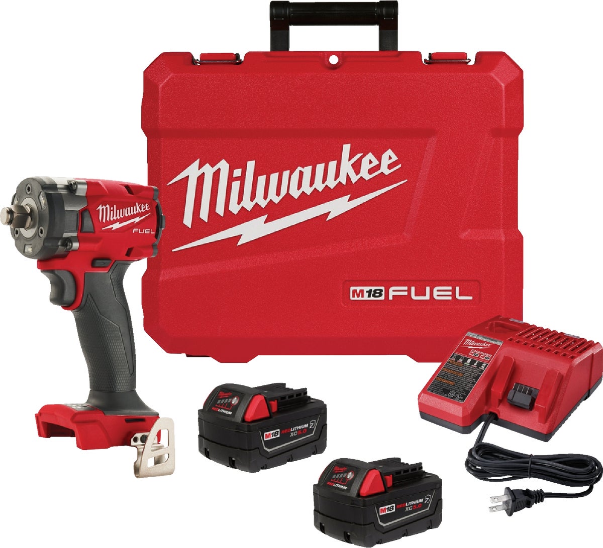 MW Tool 18V Compact Impact Wrench w  Friction Ring Kit