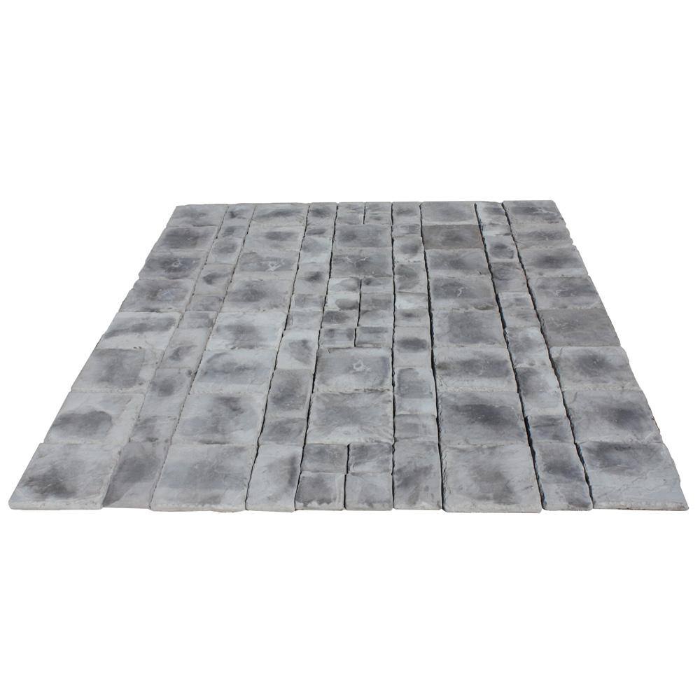 Natural Concrete Products Co Cass Stone 100 sq. ft. Gray Concrete Paver Kit CASSG