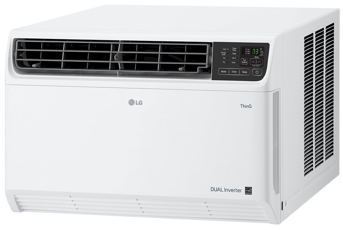 LG 12，000 BTU 115 V White DUAL Inverter Smart Wi-Fi Window Air Conditioner