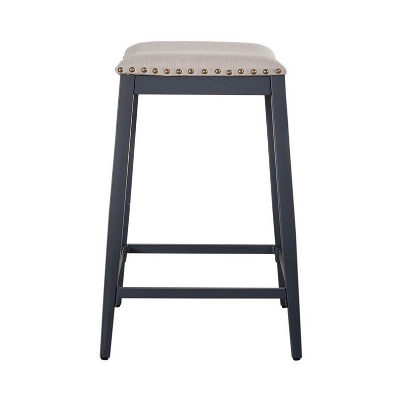 Liberty Furniture Industries Backless Uph Counter Chair- Navy