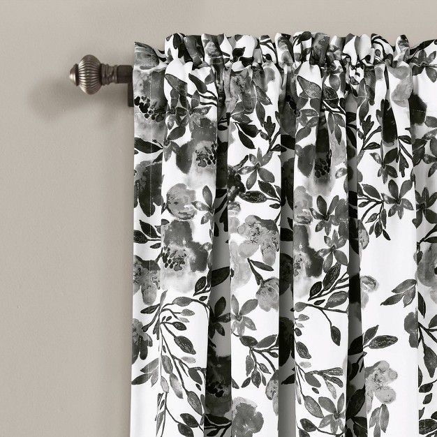 Light Filtering Tanisha Curtain Panels Black Lush D cor