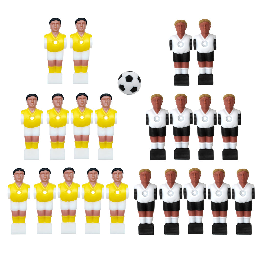 22 Pieces Foosball soccer for table Football Men Player Miniature Football Players Replacement Entertainment Parts Style 2