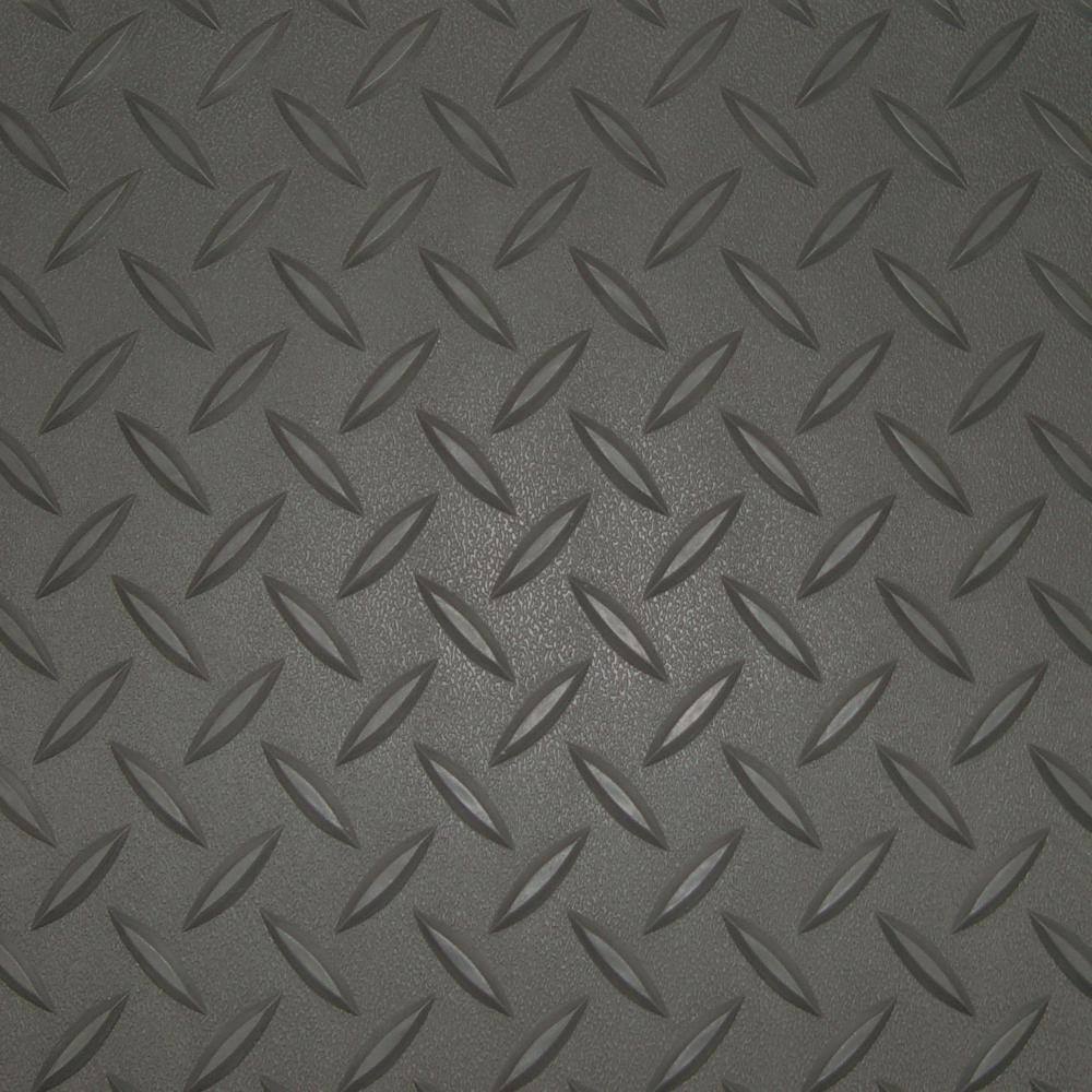 Diamond Deck 7.5 ft. x 26 ft. Charcoal Textured PVC XXX-Large Car Mat 86726