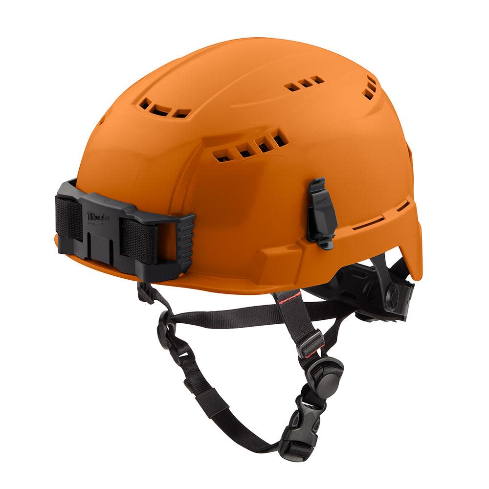 Milwaukee Orange Vented Helmet with BOLT Class C