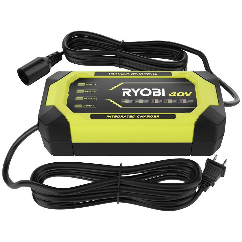 RYOBI 40-Volt Integrated Rapid Charger Accessory OP40CSA