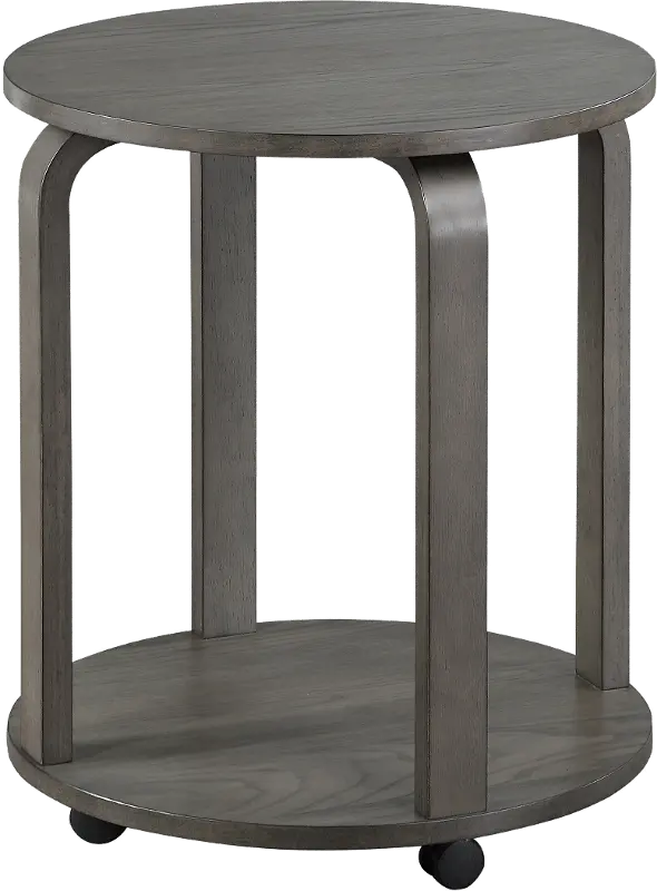 Drew Ashwood Gray Chairside Table