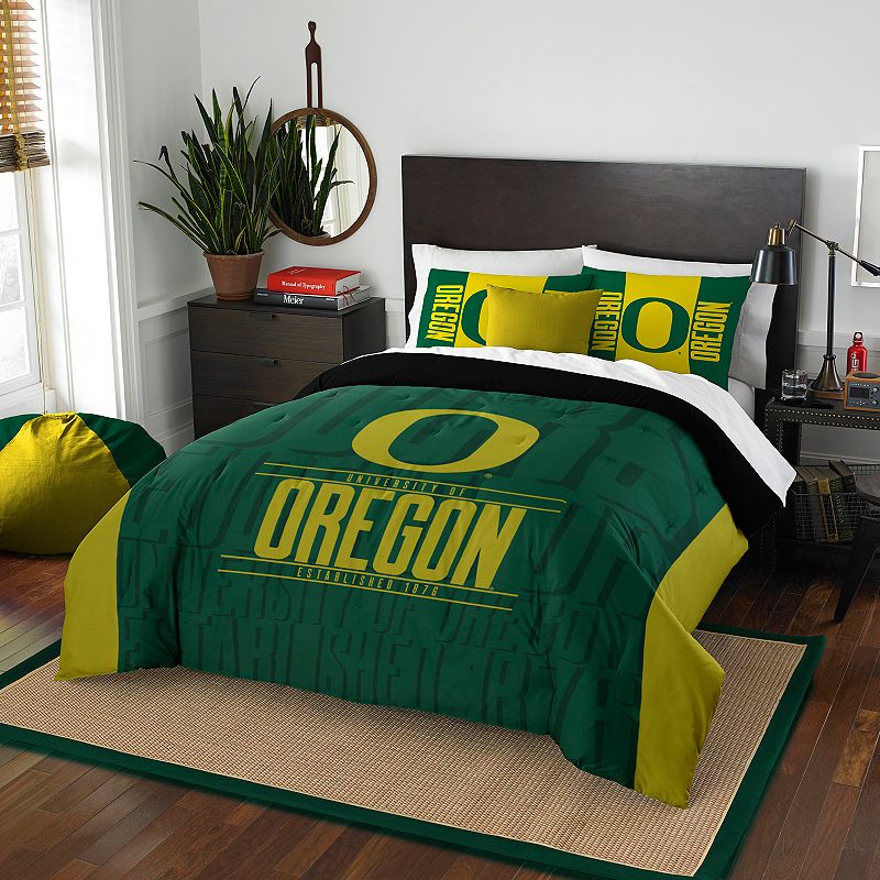 Oregon Ducks Modern Take Full/Queen Comforter Set by The Northwest