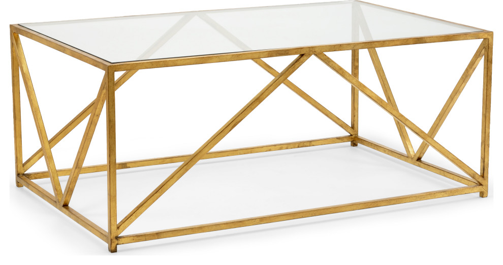 Glass Top Harlequin Coffee Table   Contemporary   Coffee Tables   by HedgeApple  Houzz