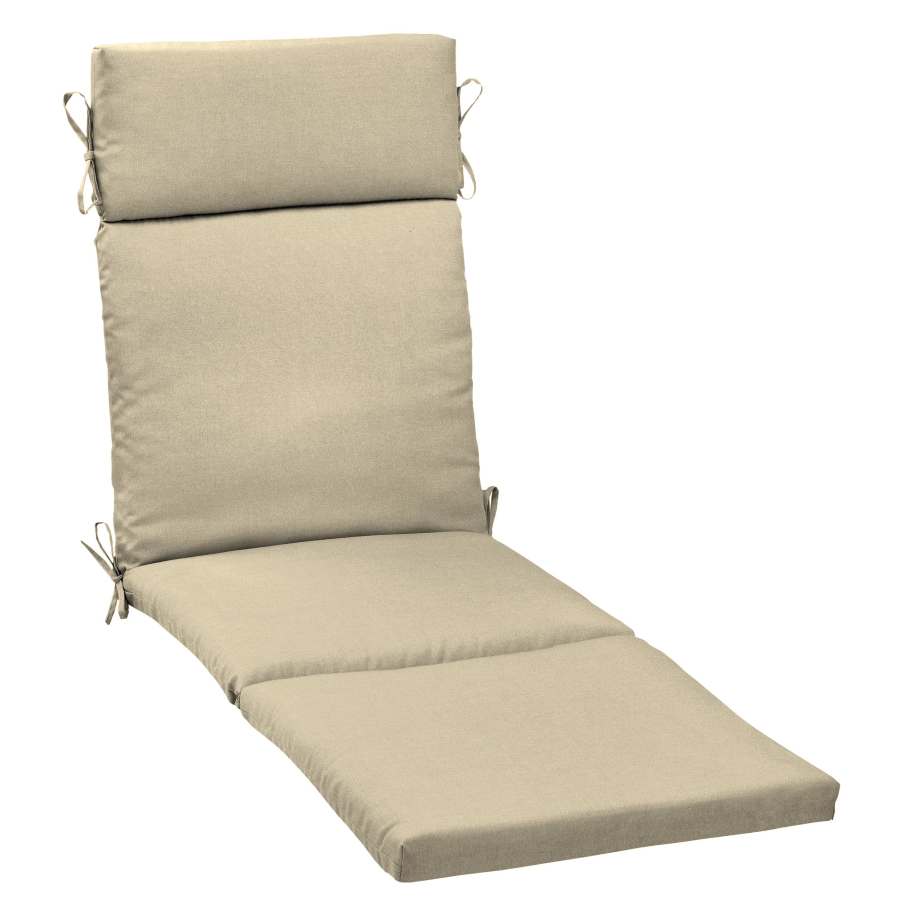 Arden Selections Outdoor Chaise Lounge Cushion 72 x 21， Tan Leala